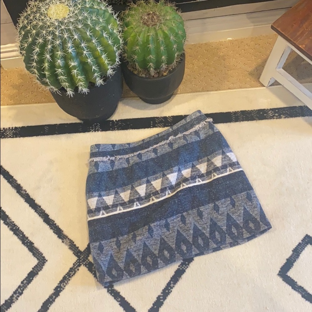 Sam Eldelman tweed western skirt